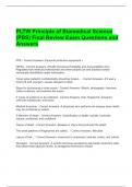 PLTW Principle of Biomedical Science &lpar;PBS&rpar; Final Review Exam Questions and Answers