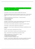 PLTW Principles of Biomedical Science Unit 3&period;2 Review Exam 2025