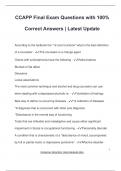 CCAPP Final Exam Questions with 100&percnt; Correct Answers &vert; Latest Update