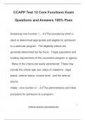 CCAPP Test 12 Core Functions Exam Questions and Answers 100&percnt; Pass