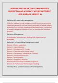 NEBOSH HSE PSM ACTUAL EXAM UPDATED QUESTIONS AND ACCURATE ANSWERS VERIFIED 100&percnt; ALREADY GRADED A&plus;