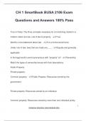 BUSA 2106 EXAM PACKAGE DEAL QUESTIONS AND VERIFIED ANSWERS 100&percnt; GUARANTEED PASS &vert; LATEST UPDATE
