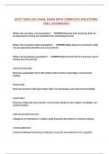 ACCT 2000 LSU FINAL EXAM WITH COMPLETE SOLUTIONS 100&percnt; ACCURATE&excl;&excl;