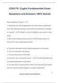 COG170&colon; Cogito Fundamentals Exam Questions and Answers 100&percnt; Solved