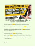 NLN PAX RN Science&sol; 54 Quizzes & Correct Answers&sol; A&plus; Score Solution&period;