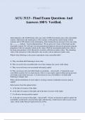 ACG 3113 - Final Exam Questions And Answers 100&percnt; Verified&period;