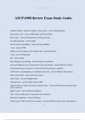 ASCP 6500 Review Exam Study Guide&period;