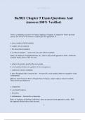 Ba3021 Chapter 5 Exam Questions And Answers 100&percnt; Verified&period;