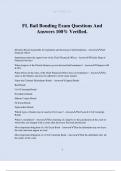FL Bail Bonding Exam Questions And Answers 100&percnt; Verified&period;