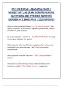 BSC 108 EXAM 1-ALABAMA EXAM &vert;  NEWEST ACTUAL EXAM COMPREHENSIVE  QUESTIONS AND VERIFIED ANSWERS  GRADED A&plus; &vert; 100&percnt; PASS &vert; 2025 UPDATE&excl;