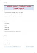 Muscular System - 7&period;3 Exam Questions and Answers 100&percnt; Pass