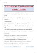 NAUI Instructor Exam Questions and Answers 100&percnt; Pass