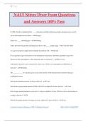 NAUI Nitrox Diver Exam Questions and Answers 100&percnt; Pass