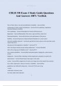 CHLH 330 Exam 1 Study Guide Questions And Answers 100&percnt; Verified&period;