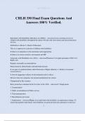 CHLH 330 Final Exam Questions And Answers 100&percnt; Verified&period;