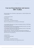 Cost Acct Exam Questions And Answers 100&percnt; Verified&period;