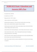 NURS 6111 Exam 1 Questions and Answers 100&percnt; Pass