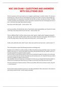 NSC 260 EXAM 1 QUESTIONS AND ANSWERS WITH SOLUTIONS 2025