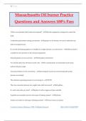Massachusetts Oil burner Practice Questions and Answers 100&percnt; Pass
