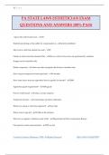 PA STATE LAWS ESTHETICIAN EXAM QUESTIONS AND ANSWERS 100&percnt; PASS