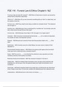 FSE 116 - Funeral Law & Ethics Chapter-s 1&2