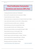 Picat Verification Test practice Questions and Answers 100&percnt; Pass