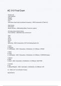 AE 310 Final Exam