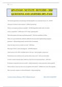 QPA EXAM - NJ STATE - RUTGERS &ndash; 2024 QUESTIONS AND ANSWERS 100&percnt; PASS