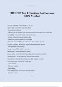 ERTH 335 Test 1 Questions And Answers 100&percnt; Verified