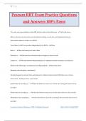 Pearson RBT Exam Practice Questions and Answers 100&percnt; Passs