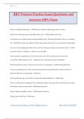 RBT Pearson Practice Exam Questions and Answers 100&percnt; Passs