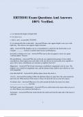 ERTH101 Exam Questions And Answers 100&percnt; Verified&period;
