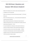 ELE 3010 Exam 3 Questions and Answers 100&percnt; Solved &vert; Graded A&plus;