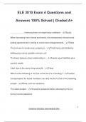 ELE 3010 Exam 4 Questions and Answers 100&percnt; Solved &vert; Graded A&plus;