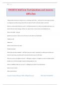 SWERVE MidTerm Test Questions and Answers 100&percnt; Pass