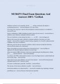 MCB4271 Final Exam Questions And Answers 100&percnt; Verified&period;