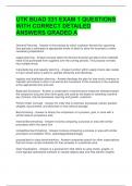 UTK BUAD 331 EXAM 1 QUESTIONS WITH CORRECT DETAILED ANSWERS GRADED A  