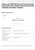 NASCLA ACCREDITED EXAM ACTUAL EXAM 250 QUESTIONS AND CORRECT DETAILED ANSWERS &lpar;VERIFIED ANSWERS&rpar; &vert; AGRADE