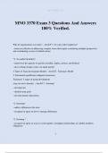 MNO 3370 Exam 3 Questions And Answers 100&percnt; Verified&period;