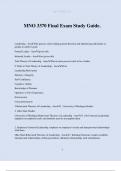 MNO 3370 Final Exam Study Guide&period;
