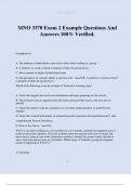 MNO 3370 Exam 2 Example Questions And Answers 100&percnt; Verified&period;