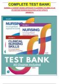 COMPLETE TEST BANK&colon;  NURSING&colon; A CONCEPT-BASED APPROACH TO LEARNING VOLUMES I II & III  4TH EDITION PEARSON EDUCATION LATEST UPDATE  GRADED A&plus;