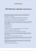 NFSC456 Exam 1 Questions And Answers&period;