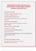SCRIBEAMERICA ED FINAL EXAM 150 ACTUAL QUESTIONS WITH VERIFIED CORRECT ANSWERS &sol;GRADEDA&plus; ASSURED SUCCESS 