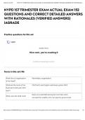 NYPD 1ST TRIMESTER EXAM ACTUAL EXAM 152 QUESTIONS AND CORRECT DETAILED ANSWERS WITH RATIONALES &lpar;VERIFIED ANSWERS&rpar; &vert;AGRADE