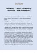 NSG130 WK3 Evidence-Based Concept&comma; Pearson Vol 1&comma; Mod 45 Study Guide&period;