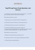 Nsg130 Legal Issues Exam Questions And Answers&period;