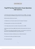 Nsg130 Nursing Informatics Exam Questions And Answers&period;