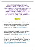 ISSA STRENGTH TRAINING AND CONDITIONING TEST FINAL EXAM NEWEST 2025 ACTUAL EXAM 2 VERSIONS &lpar;VERSION A AND B&rpar; COMPLETE QUESTIONS AND CORRECT DETAILED ANSWERS &lpar;VERIFIED ANSWERS&rpar; &vert;ALREADY GRADED A&plus;&vert;BRAND NEW&excl;&excl;