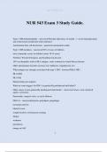 NUR 543 Exam 3 Study Guide&period;